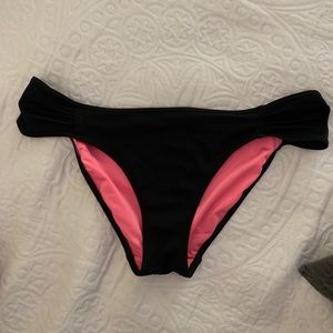 VS Pink black bikini bottoms